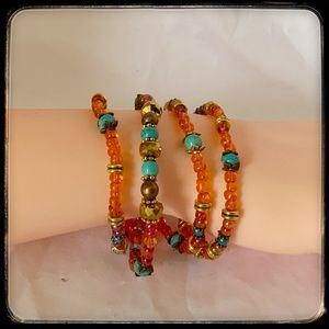 🆕 ✅ GIMME SOME ORANGE. ... STRETCH WRAP BRACELET.